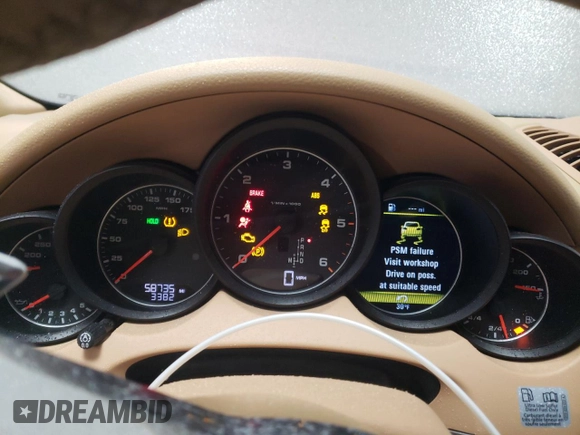 2015 Porsche Cayenne Diesel with VIN WP1AF2A25FLA40868, listed as a Copart auction lot 45514345 with 58,735 mi miles and Salvage title. Bid and sale history available at DreamBid. Image 9.