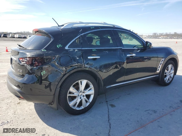 2012 Infiniti FX35 with VIN JN8AS1MW4CM152500, listed as a Copart auction lot 49264975 with 87,374 mi miles and Salvage Title. Bid and sale history available at carsss.com. Image 3.