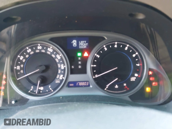 2010 Lexus IS 250 with VIN JTHCF5C27A5042660, listed as a IAAI auction lot 42225646 with 178,803 mi miles and . Bid and sale history available at DreamBid. Image 7.