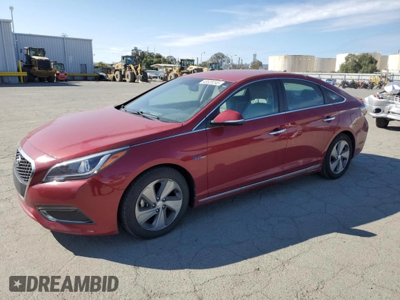 2016 Hyundai Sonata Hybrid Limited with VIN KMHE34L11GA009587, listed as a Copart auction lot 48520245 with 78,609 mi miles and Salvage Title. Bid and sale history available at carsss.com. Image 1.