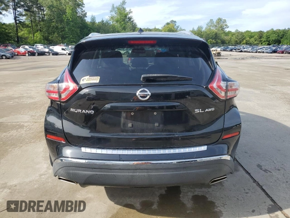 2015 Nissan Murano SL z VIN 5N1AZ2MH7FN236674, wystawiony jako Copart lot #56458925 z przebiegiem 168 320 mil mil oraz Szkoda całkowita • Salvage title. Historia ofert i sprzedaży dostępna na DreamBid. Obrazek 6.