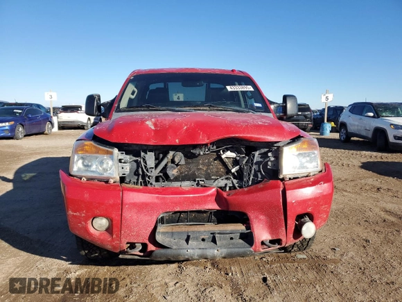 2012 Nissan Titan SV with VIN 1N6BA0EC3CN313069, listed as a Copart auction lot 43333895 with 208,208 mi miles and Salvage Title. Bid and sale history available at carsss.com. Image 5.