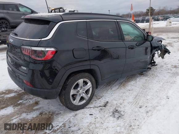 2023 Jeep Compass Latitude with VIN 3C4NJDBN1PT518974, listed as a IAAI auction lot 41364139 with 23,191 mi miles and . Bid and sale history available at DreamBid. Image 4.