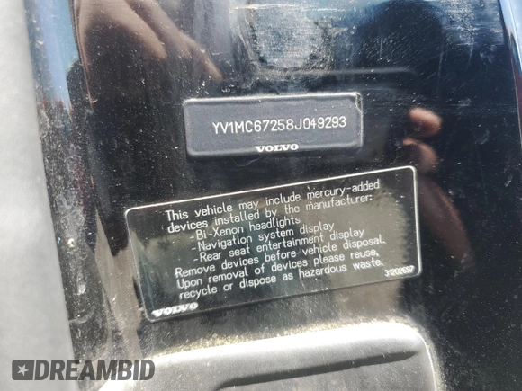 2008 Volvo C70 с VIN YV1MC67258J049293, выставлен на аукционе Copart как лот 56448785 с пробегом 139 315 миль миль и Чистый • Clean title. История ставок и продаж доступна на DreamBid. Изображение 12.