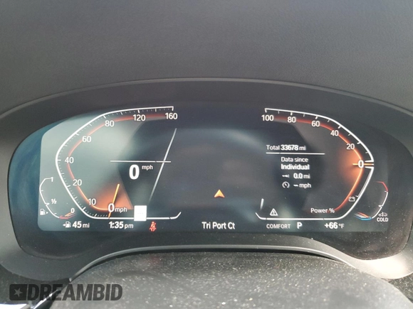 2022 BMW 5 Series 540i xDrive with VIN WBA73BJ06NWX59060, listed as a Copart auction lot 52142645 with 33,678 mi miles and Salvage title. Bid and sale history available at DreamBid. Image 9.