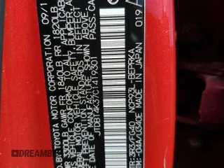 2012 Toyota Yaris with VIN JTDBT4K37C1419301, listed as a Copart auction lot 46705025 with 201,884 mi miles and Salvage Title. Bid and sale history available at DreamBid. Image 12.