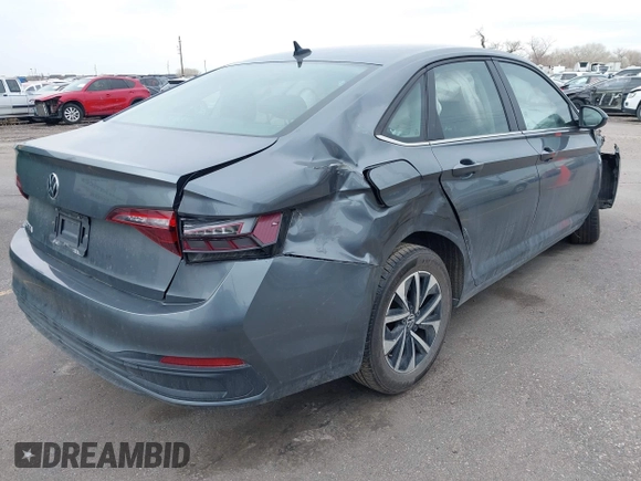 2022 Volkswagen Jetta with VIN 3VWNM7BU7NM028222, listed as a IAAI auction lot 41348223 with 50,623 mi miles and . Bid and sale history available at DreamBid. Image 4.