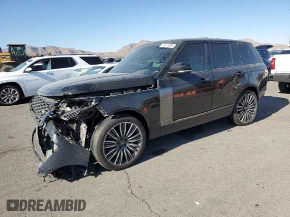 2021 Land Rover Range Rover P525 Westminster с VIN SALGS2SE9MA425948, выставлен на аукционе Copart как лот 74273934 с пробегом 62 059 миль миль и Списание • Salvage title. История ставок и продаж доступна на DreamBid. Изображение 1.