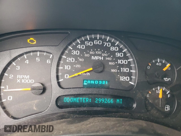 2003 Chevrolet Silverado 1500 LS with VIN 1GCEC19T53Z208228, listed as a Copart auction lot 44546895 with 299,266 mi miles and Salvage Title. Bid and sale history available at DreamBid. Image 9.