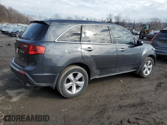 2013 Acura MDX Tech Pkg with VIN 2HNYD2H35DH517677, listed as a Copart auction lot 46614245 with 100,846 mi miles and Salvage Title. Bid and sale history available at carsss.com. Image 3.