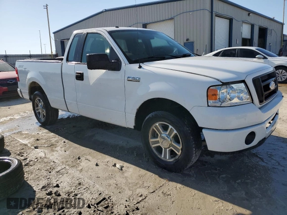 2008 Ford F-150 XL with VIN 1FTRF12W68KE15062, listed as a Copart auction lot 48682365 with 141,789 mi miles and Salvage title. Bid and sale history available at DreamBid. Image 4.