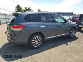 2013 Nissan Pathfinder SL with VIN 5N1AR2MM5DC626372, listed as a Copart auction lot 63845415 with 192,187 mi miles and Salvage title. Bid and sale history available at DreamBid. Image 3.