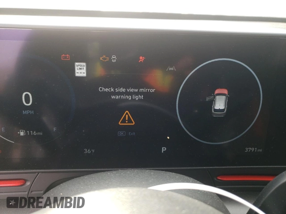 2024 Hyundai Kona N Line с VIN KM8HACA31RU089671, выставлен на аукционе Copart как лот 45504435 с пробегом 3 791 миль миль и Списание • Salvage title. История ставок и продаж доступна на DreamBid. Изображение 9.