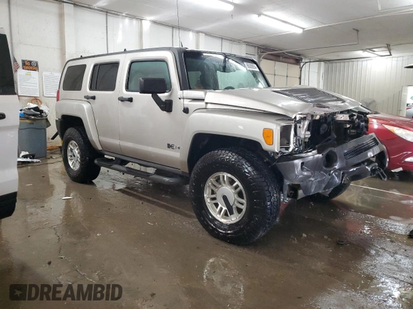 2006 Hummer H3 with VIN 5GTDN136568173279, listed as a Copart auction lot 86088854 with 142,813 mi miles and Salvage Title. Bid and sale history available at DreamBid. Image 4.