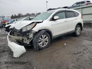 2012 Honda CR-V EX-L with VIN 5J6RM4H75CL051253, listed as a Copart auction lot 47204915 with 0 mi miles and Salvage Title. Bid and sale history available at carsss.com. Image 1.