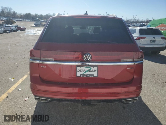 2025 Volkswagen Atlas SEL Premium R-Line z VIN 1V2FR2CAXSC505883, wystawiony jako Copart lot #44755475 z przebiegiem Nie podano mil oraz Szkoda całkowita • Salvage title. Historia ofert i sprzedaży dostępna na DreamBid. Obrazek 6.