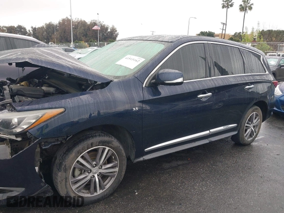 2019 Infiniti QX60 LUXE with VIN 5N1DL0MN1KC512944, listed as a IAAI auction lot 41515162 with 60,090 mi miles. Bid and sale history available at carsss.com. Image 14.