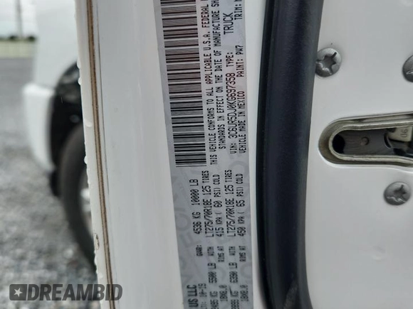 2019 Ram 2500 Big Horn with VIN 3C6UR5DJ0KG697358, listed as a Copart auction lot 62675875 with 98,653 mi miles and Salvage title. Bid and sale history available at DreamBid. Image 13.
