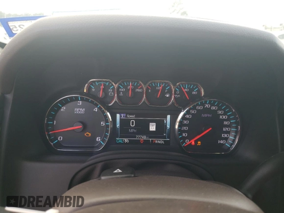 2019 GMC Yukon XL SLT with VIN 1GKS1GKC3KR189963, listed as a Copart auction lot 42402255 with 77,749 mi miles and Salvage Title. Bid and sale history available at carsss.com. Image 9.