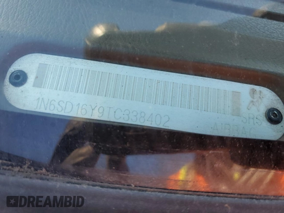 1996 Nissan Frontier XE with VIN 1N6SD16Y9TC338402, listed as a Copart auction lot 45058765 with 164,295 mi miles and Salvage title. Bid and sale history available at DreamBid. Image 14.