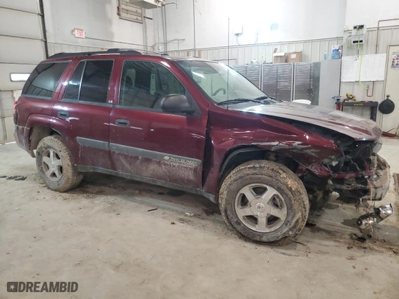 2004 Chevrolet TrailBlazer LS with VIN 1GNDT13SX42289904, listed as a Copart auction lot 44515225 with 165,168 mi miles and Salvage Title. Bid and sale history available at carsss.com. Image 4.