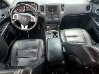 2013 Dodge Durango Crew with VIN 1C4RDHDG5DC664154, listed as a Copart auction lot 57149935 with 191,031 mi miles and Salvage title. Bid and sale history available at DreamBid. Image 8.