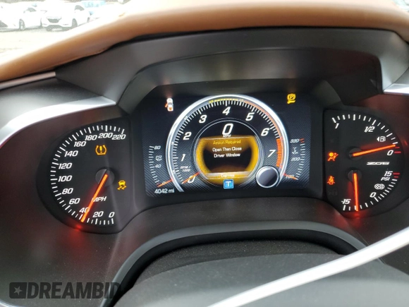 2016 Chevrolet Corvette Z06 3LZ with VIN 1G1YU3D63G5600184, listed as a Copart auction lot 88636455 with 4,042 mi miles and Salvage Title. Bid and sale history available at carsss.com. Image 9.