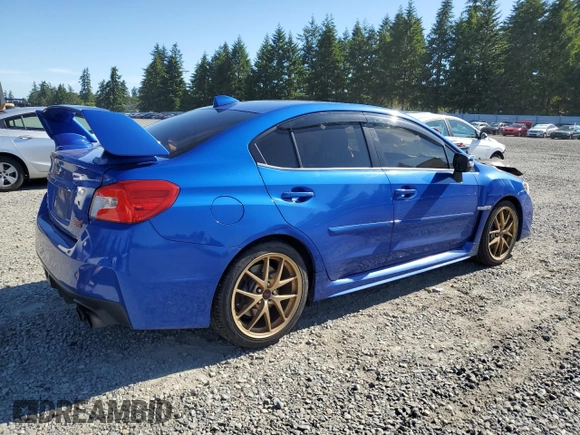 2015 Subaru WRX STI Launch with VIN JF1VA2W66F9805473, listed as a Copart auction lot 58922325 with Not provided miles and Salvage title. Bid and sale history available at DreamBid. Image 3.