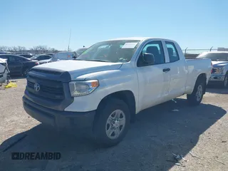 2014 Toyota Tundra 4WD Truck SR with VIN 5TFUM5F17EX055949, listed as a IAAI auction lot 41728783 with 107,019 mi miles. Bid and sale history available at carsss.com. Image 2.