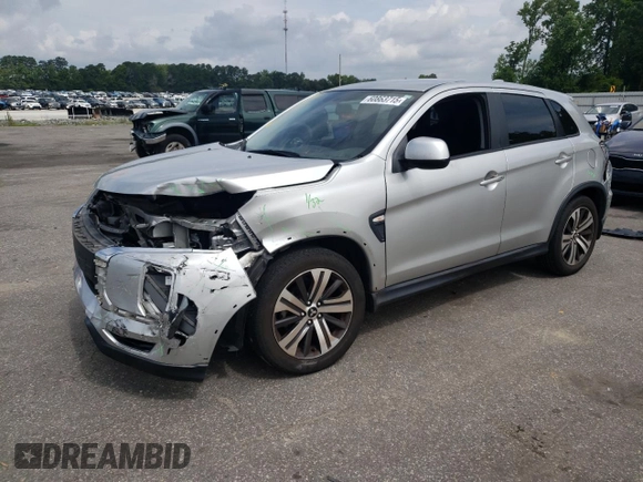 2020 Mitsubishi Outlander ES with VIN JA4AP3AU4LU021461, listed as a Copart auction lot 60863715 with 99,147 mi miles and Salvage title. Bid and sale history available at DreamBid. Image 1.