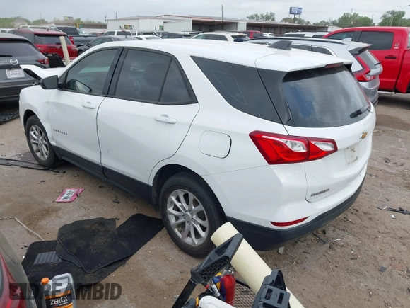2019 Chevrolet Equinox LS with VIN 3GNAXSEV2KS628516, listed as a IAAI auction lot 41941618 with 166,174 mi miles and . Bid and sale history available at DreamBid. Image 3.