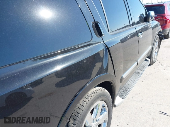 2011 Nissan Armada SV with VIN 5N1BA0ND7BN606270, listed as a IAAI auction lot 41599862 with 110,399 mi miles and . Bid and sale history available at DreamBid. Image 6.