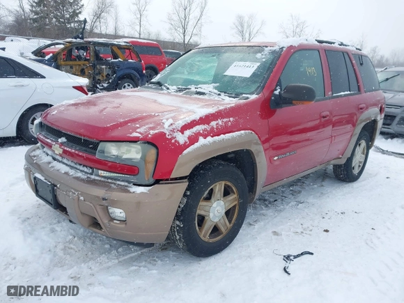 2002 Chevrolet TrailBlazer LS with VIN 1GNDT13S722412684, listed as a IAAI auction lot 41621413 with 162,244 mi miles. Bid and sale history available at carsss.com. Image 17.