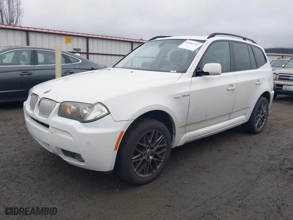 2007 BMW X3 3.0si with VIN WBXPC93457WF24671, listed as a IAAI auction lot 41916704 with 164,015 mi miles. Bid and sale history available at carsss.com. Image 2.