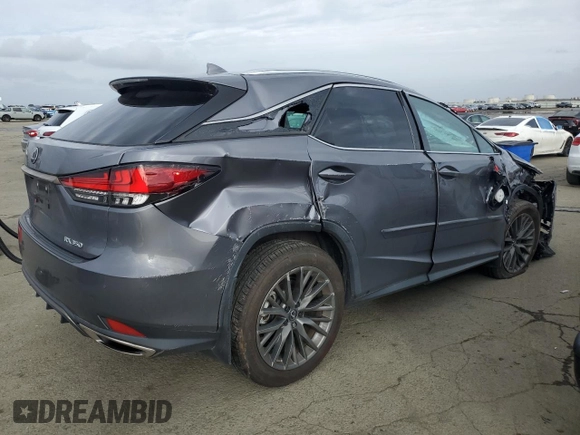 2020 Lexus RX with VIN 2T2YZMDA2LC251112, listed as a Copart auction lot 86778964 with 24,421 mi miles and Salvage Title. Bid and sale history available at carsss.com. Image 3.