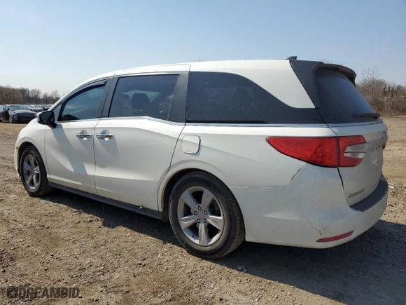 2019 Honda Odyssey EX-L with VIN 5FNRL6H71KB003335, listed as a Copart auction lot 48749535 with 130,415 mi miles and Salvage Title. Bid and sale history available at carsss.com. Image 2.