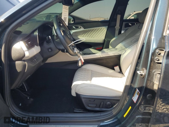 2022 Genesis G70 3.3T with VIN KMTG54TE5NU097499, listed as a Copart auction lot 75570294 with 64,864 mi miles and Salvage Title. Bid and sale history available at DreamBid. Image 7.