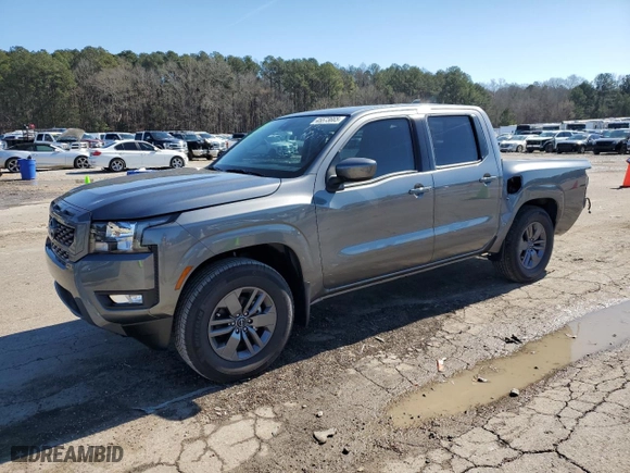 2025 Nissan Frontier SV with VIN 1N6ED1EJ8SN611463, listed as a Copart auction lot 45573665 with 133 mi miles and Salvage Title. Bid and sale history available at carsss.com. Image 1.
