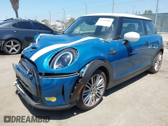 2023 MINI Hardtop Cooper SE with VIN WMW13DJ07P2S73739, listed as a IAAI auction lot 42542088 with 16,344 mi miles and . Bid and sale history available at DreamBid. Image 2.