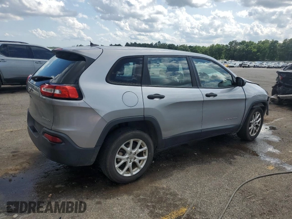 2015 Jeep Cherokee Sport with VIN 1C4PJLAB7FW536303, listed as a Copart auction lot 56233885 with 150,883 mi miles and Salvage title. Bid and sale history available at DreamBid. Image 3.