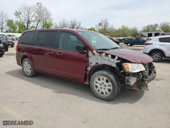 2019 Dodge Grand Caravan SE with VIN 2C4RDGBG0KR608561, listed as a Copart auction lot 54229865 with 75,941 mi miles and Clean Title. Bid and sale history available at carsss.com. Image 4.