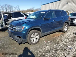 2018 Volkswagen Atlas 3.6L V6 SE with VIN 1V2LR2CA1JC533895, listed as a Copart auction lot 43526135 with 119,785 mi miles and Salvage Title. Bid and sale history available at carsss.com. Image 1.