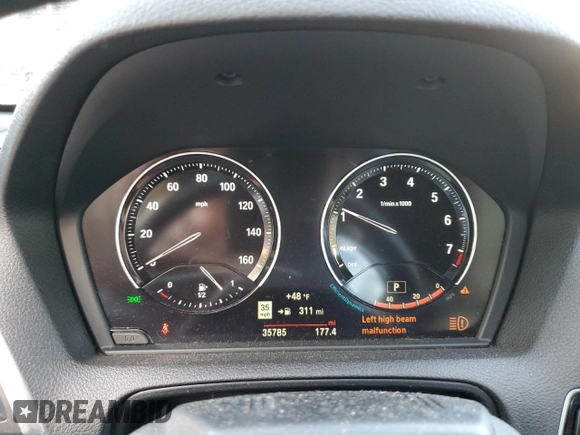 2020 BMW 2 Series 230i xDrive with VIN WBA2K1C09L7E19061, listed as a Copart auction lot 75654464 with 35,785 mi miles and Salvage Title. Bid and sale history available at carsss.com. Image 9.
