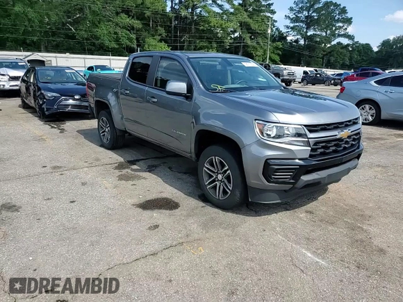 2021 Chevrolet Colorado 2WD Work Truck with VIN 1GCGSBEN5M1125312, listed as a Copart auction lot 58710305 with 75,283 mi miles and Salvage title. Bid and sale history available at DreamBid. Image 13.