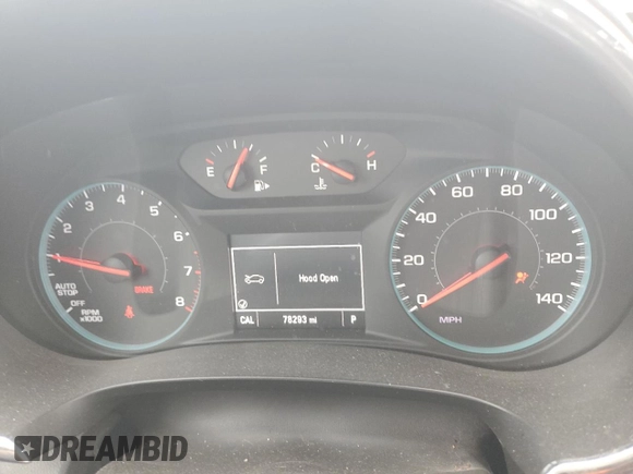 2017 Chevrolet Malibu LT with VIN 1G1ZE5ST1HF186937, listed as a Copart auction lot 48933155 with 78,293 mi miles and Salvage Title. Bid and sale history available at DreamBid. Image 9.