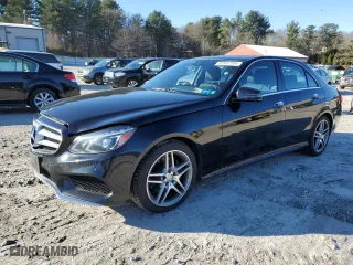 2015 Mercedes-Benz E-Class E 400 with VIN WDDHF6HB4FB161139, listed as a Copart auction lot 81991154 with 49,640 mi miles and Salvage Title. Bid and sale history available at carsss.com. Image 1.