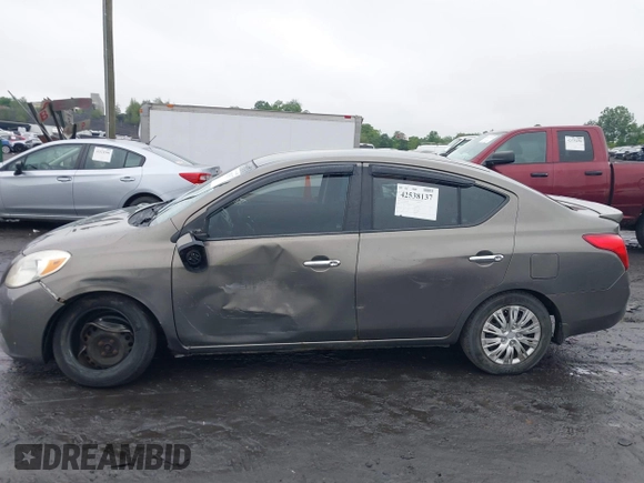 2013 Nissan Versa S with VIN 3N1CN7AP9DL861143, listed as a IAAI auction lot 42538137 with 249,439 mi miles and . Bid and sale history available at DreamBid. Image 14.