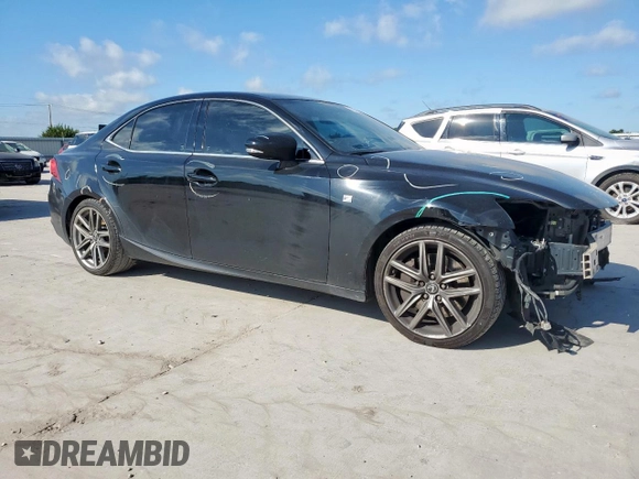 2016 Lexus IS 200t with VIN JTHBA1D26G5036004, listed as a Copart auction lot 62083205 with 33,779 mi miles and Salvage title. Bid and sale history available at DreamBid. Image 4.