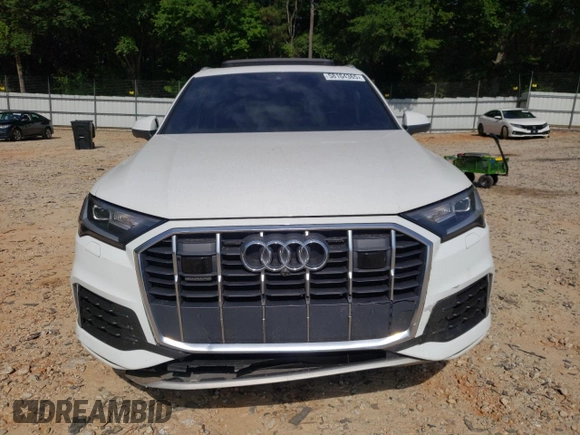 2021 Audi Q7 Premium Plus with VIN WA1LJAF72MD034440, listed as a Copart auction lot 58164365 with Not provided miles and Salvage title. Bid and sale history available at DreamBid. Image 5.