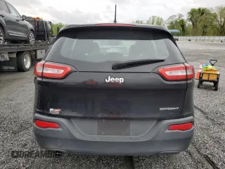 2016 Jeep Cherokee Sport with VIN 1C4PJLAB1GW136898, listed as a Copart auction lot 51580045 with 205,411 mi miles and Salvage Title. Bid and sale history available at carsss.com. Image 6.